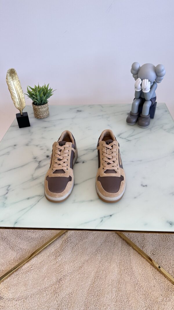 PRADA DOWNTOWN SUEDE SNEAKER BEIGE - Afbeelding 3