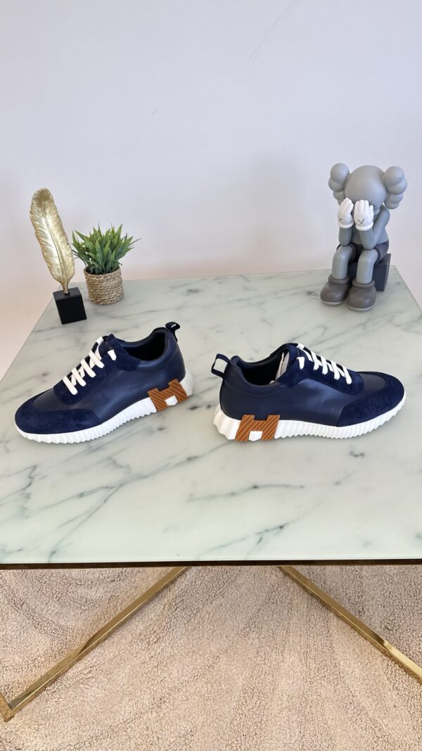 HERMES BOUNCING SNEAKER BLAUW - Afbeelding 4