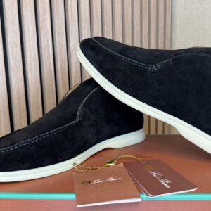 Loro Piana - Open Walk suede enkellaarzen