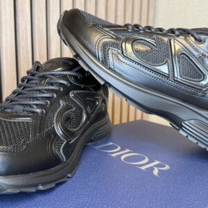 Dior Heren Sneakers - Zwart Leer & Mesh